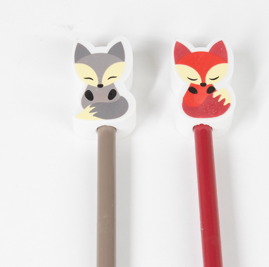 Fox Pencil & Eraser