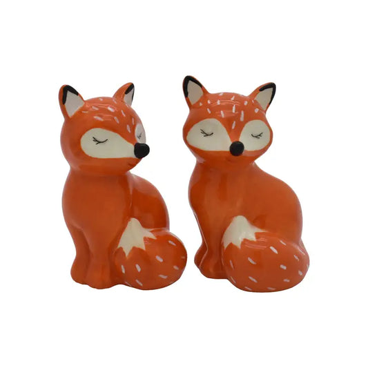 Red Fox Salt and Pepper Shakers