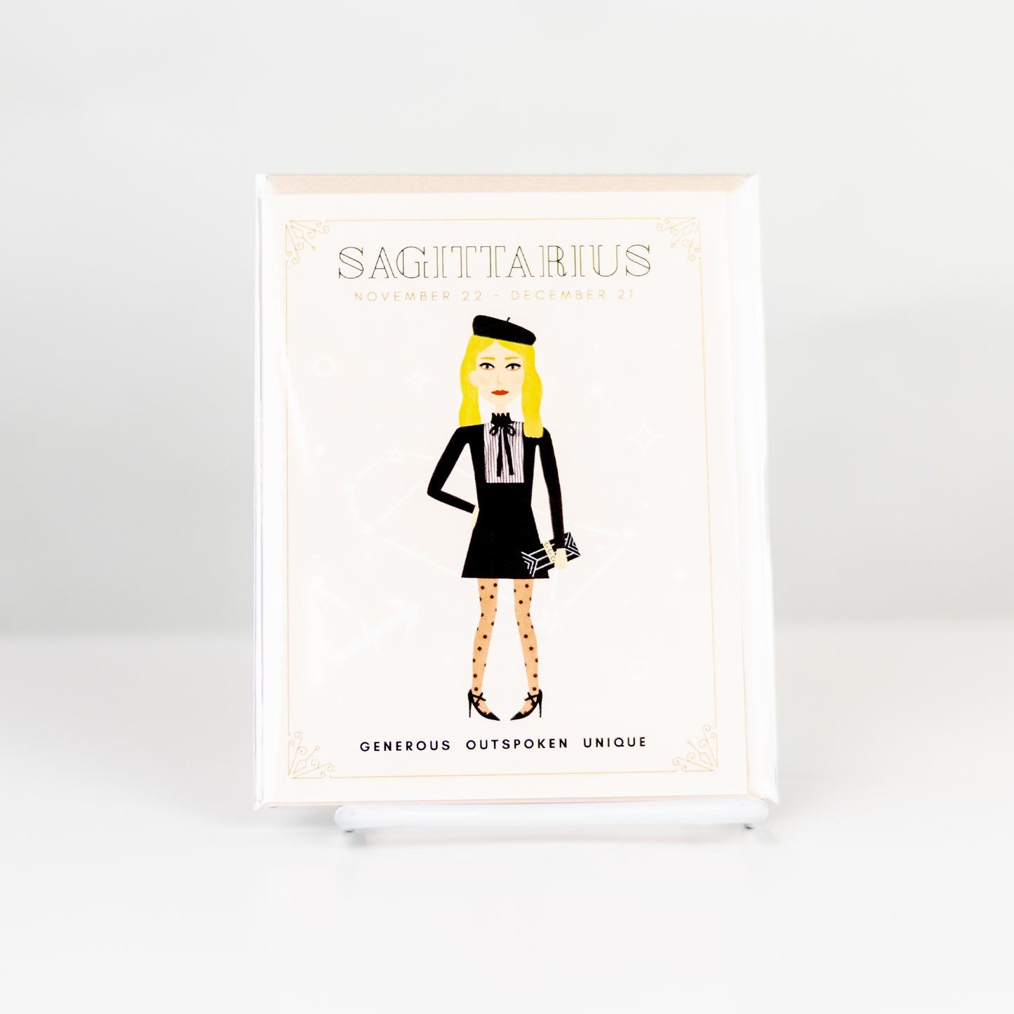 Sagittarius Zodiac Babe Greeting Card