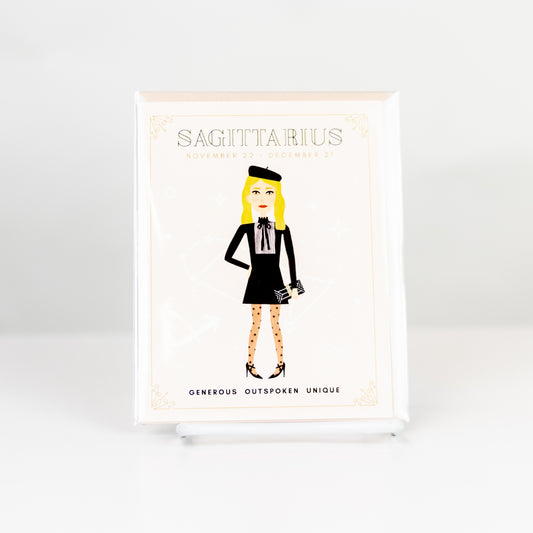 Sagittarius Zodiac Babe Greeting Card
