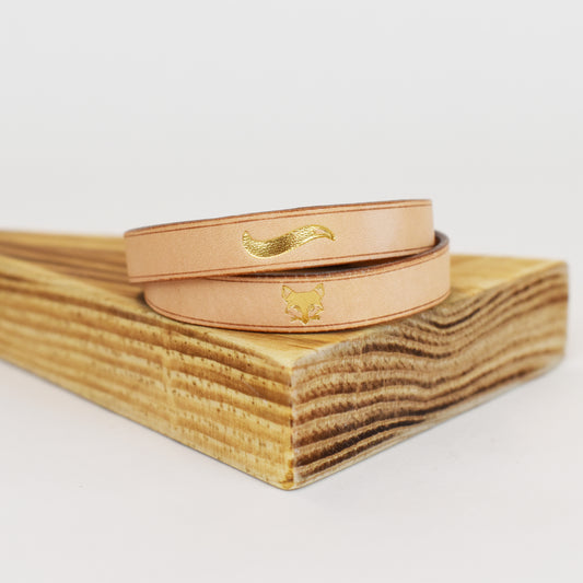 image of Tan Leather Wrap Bracelet
